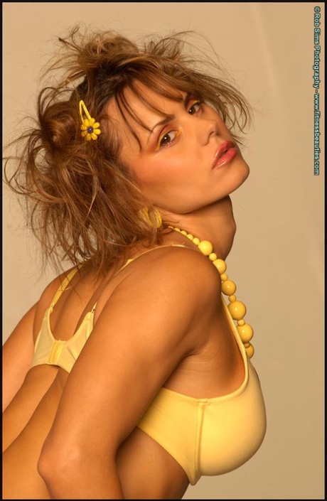 Fitness model Timea Majorova hits upon great poses in a bra and thong ensemble 85459211