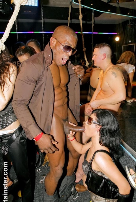 Clubbing females rock the night club with an evening of group sex fucking 44312140